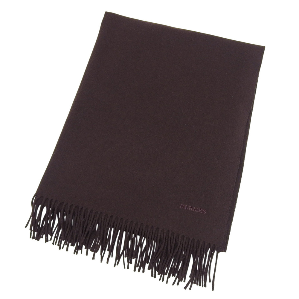 HERMES Brown Scarf